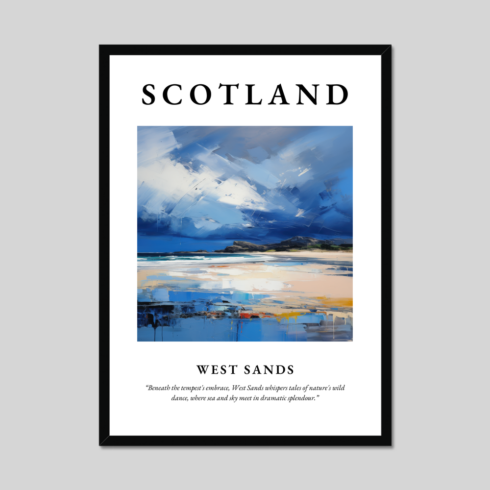 Poster of West Sands, Scotland.