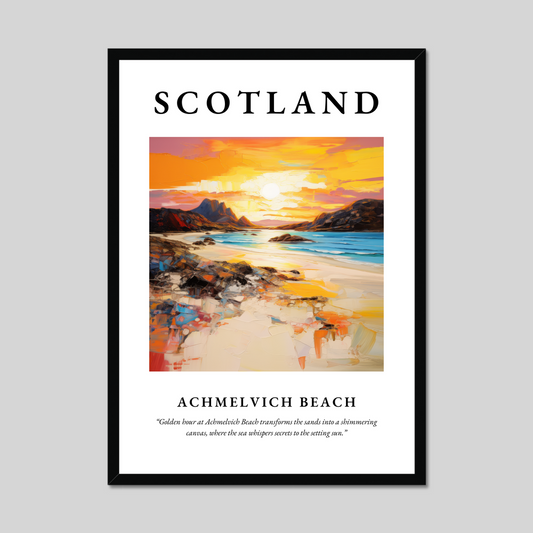 Poster of Achmelvich Beach, Scotland.