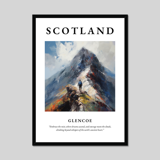 Poster of Glencoe, Scotland.