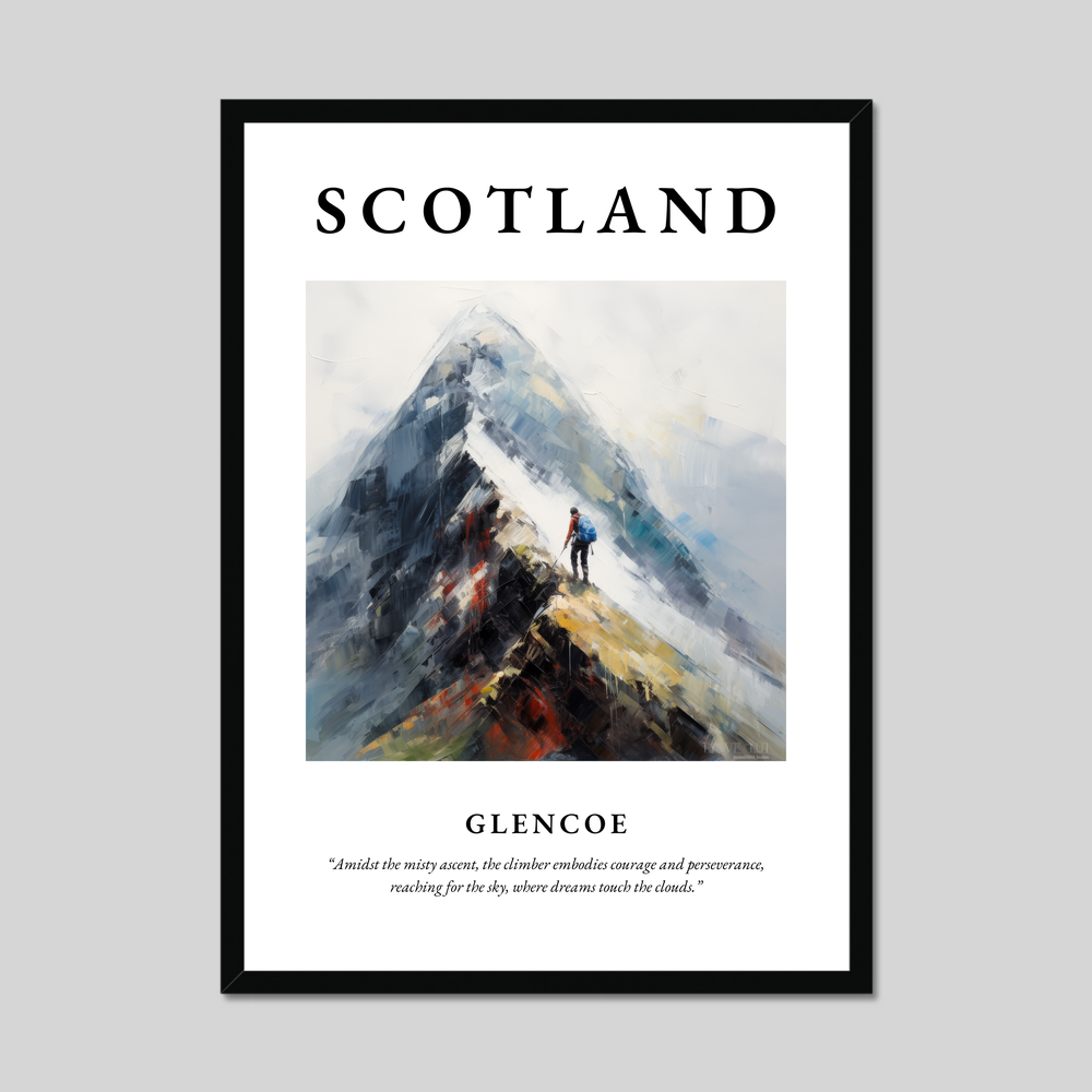 Poster of Glencoe, Scotland.