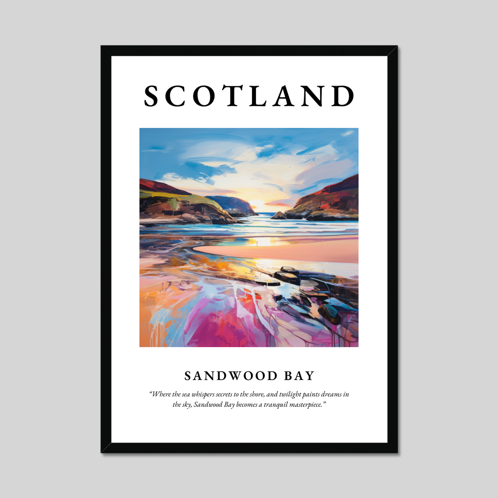 Poster of Sandwood Bay, Scotland.