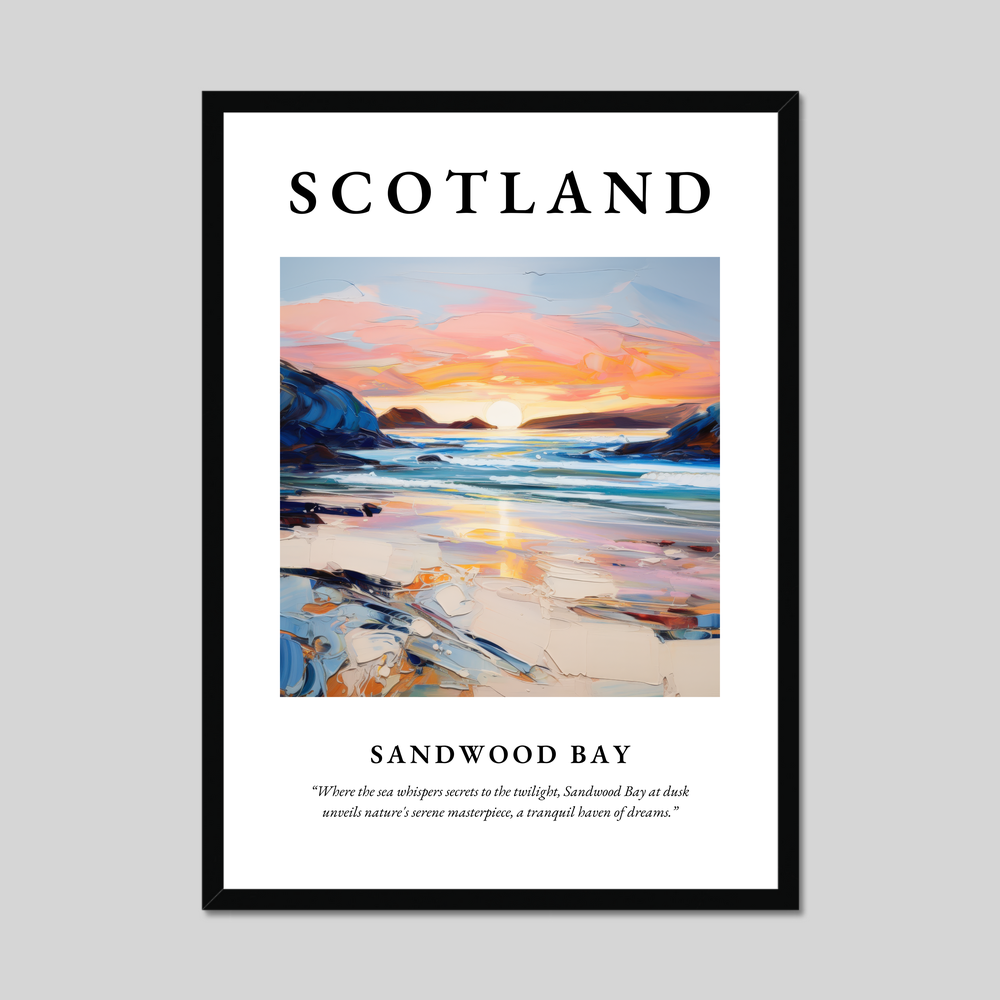 Poster of Sandwood Bay, Scotland.