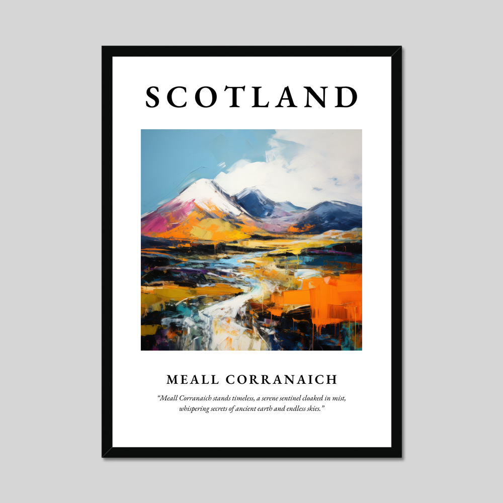 Poster of Meall Corranaich, Scotland.