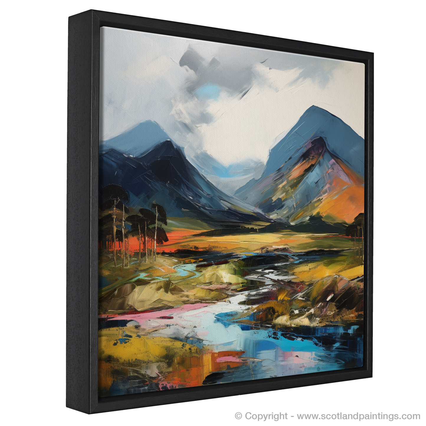 Painting and Art Print of Meall Corranaich. Expressionist Ode to Meall Corranaich.