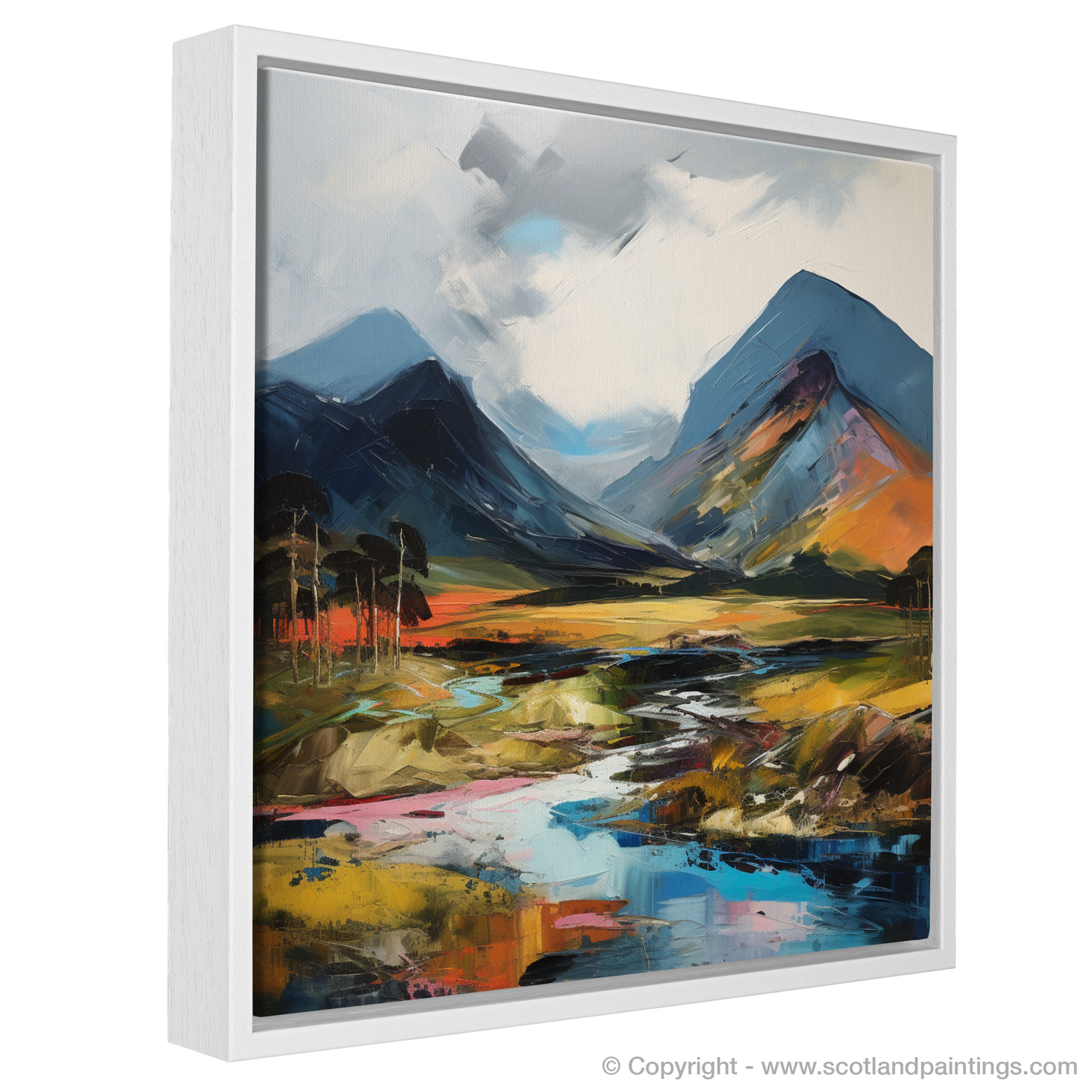 Painting and Art Print of Meall Corranaich. Expressionist Ode to Meall Corranaich.