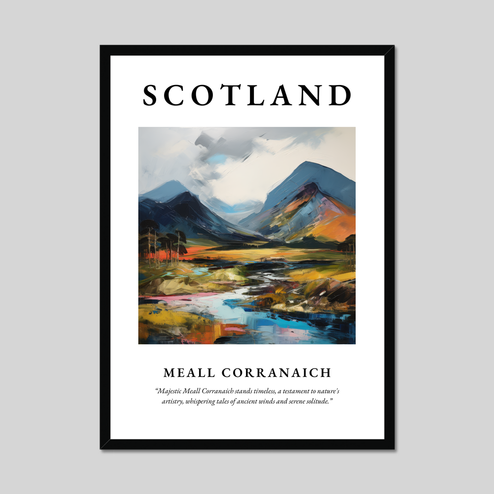 Poster of Meall Corranaich, Scotland.