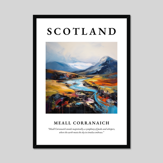 Poster of Meall Corranaich, Scotland.