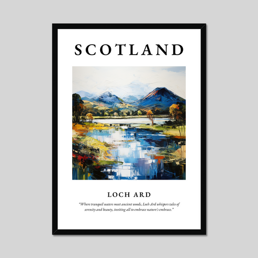 Poster of Loch Ard, Scotland.