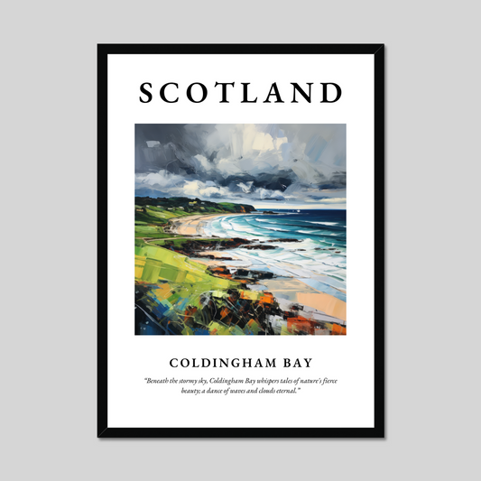 Poster of Coldingham Bay, Scotland.