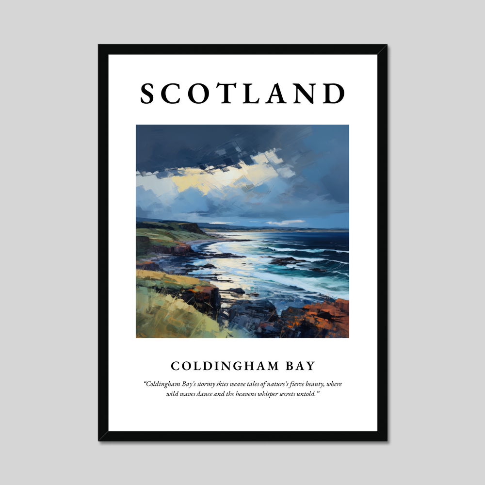 Poster of Coldingham Bay, Scotland.