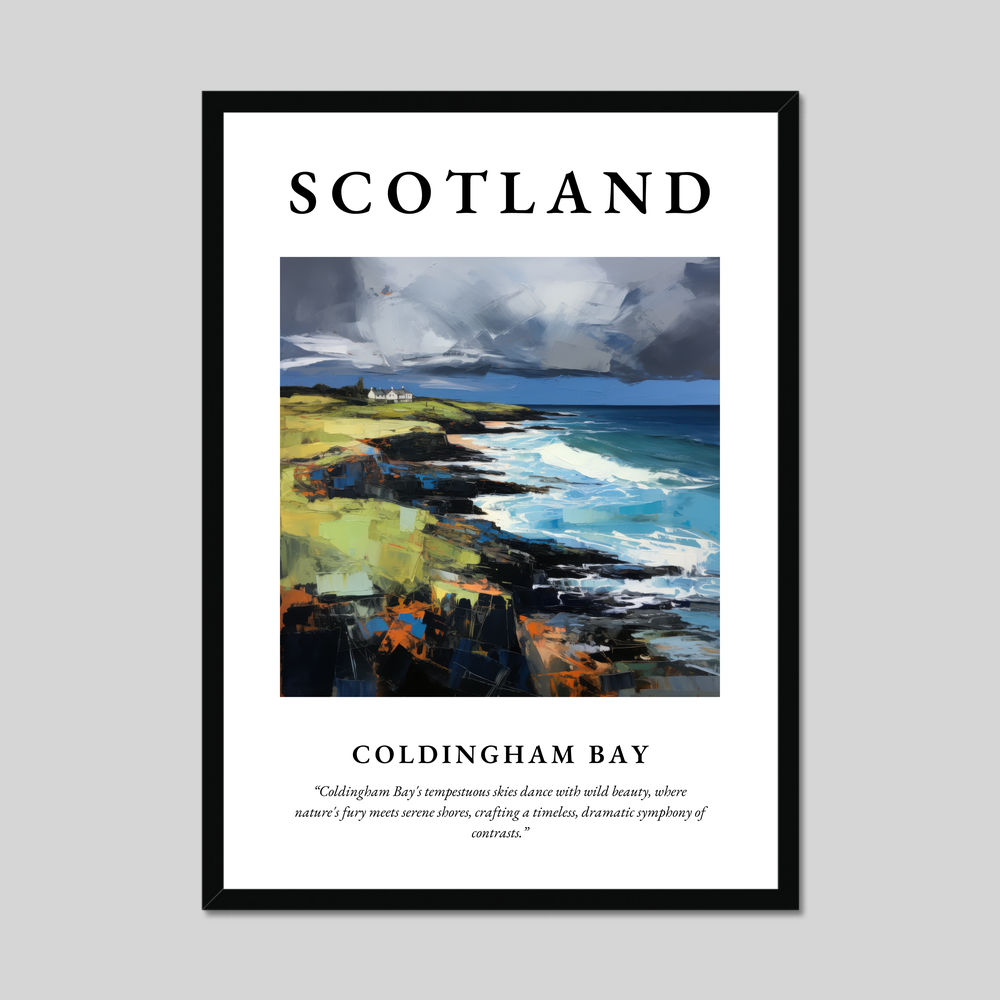 Poster of Coldingham Bay, Scotland.