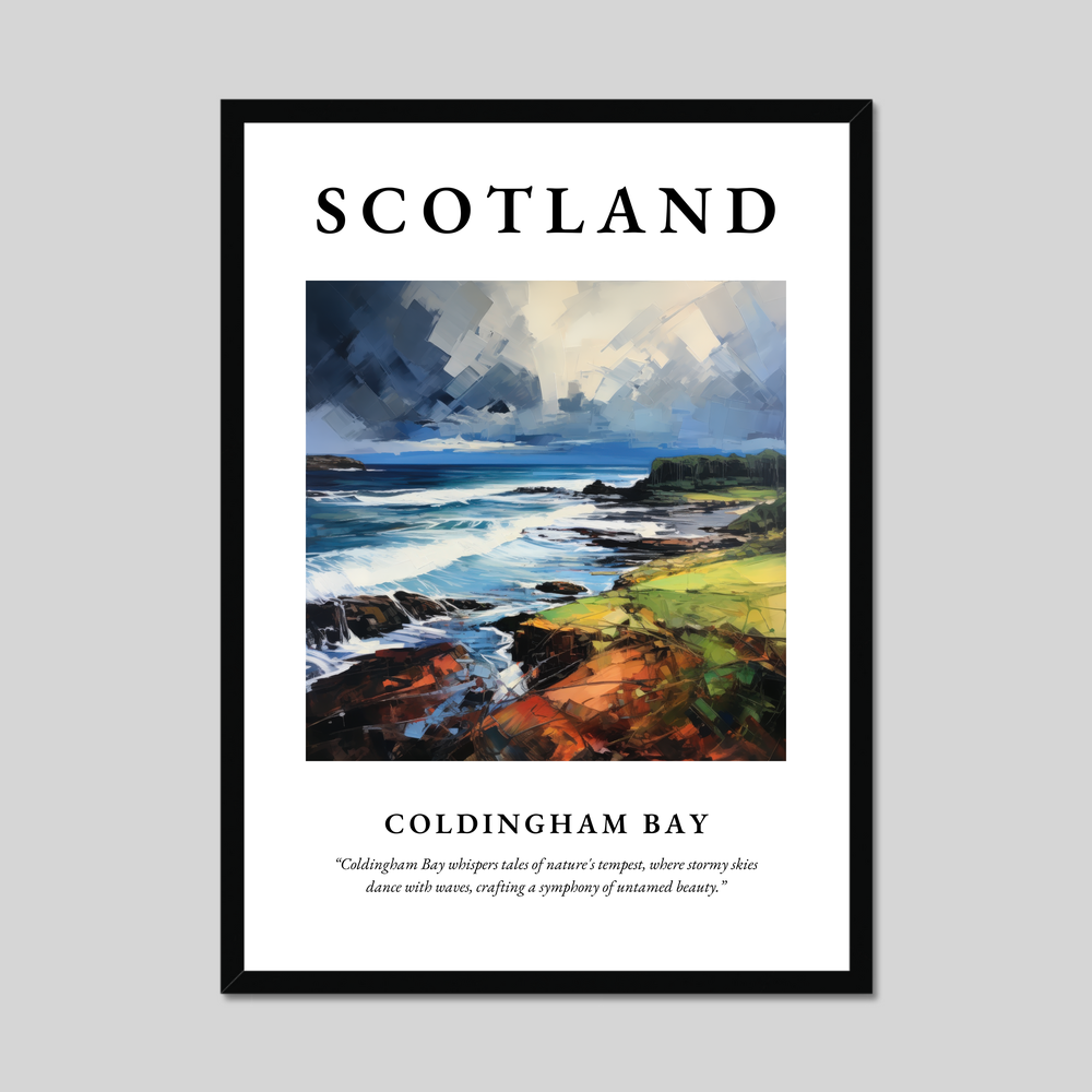 Poster of Coldingham Bay, Scotland.