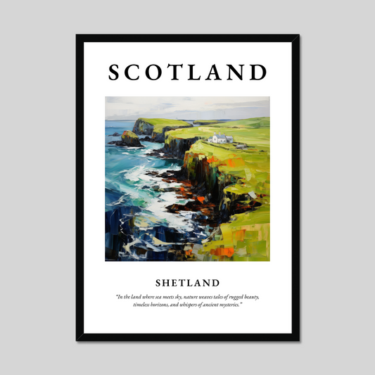 Poster of Shetland, Scotland.