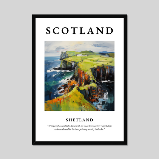 Poster of Shetland, Scotland.