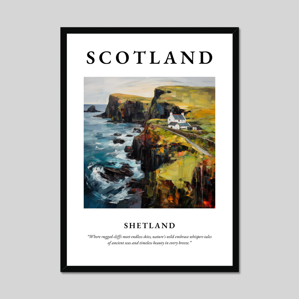 Poster of Shetland, Scotland.