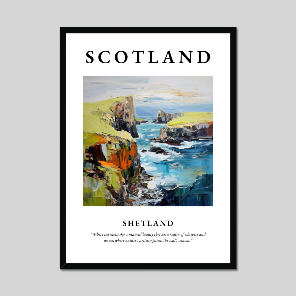 Poster of Shetland, Scotland.