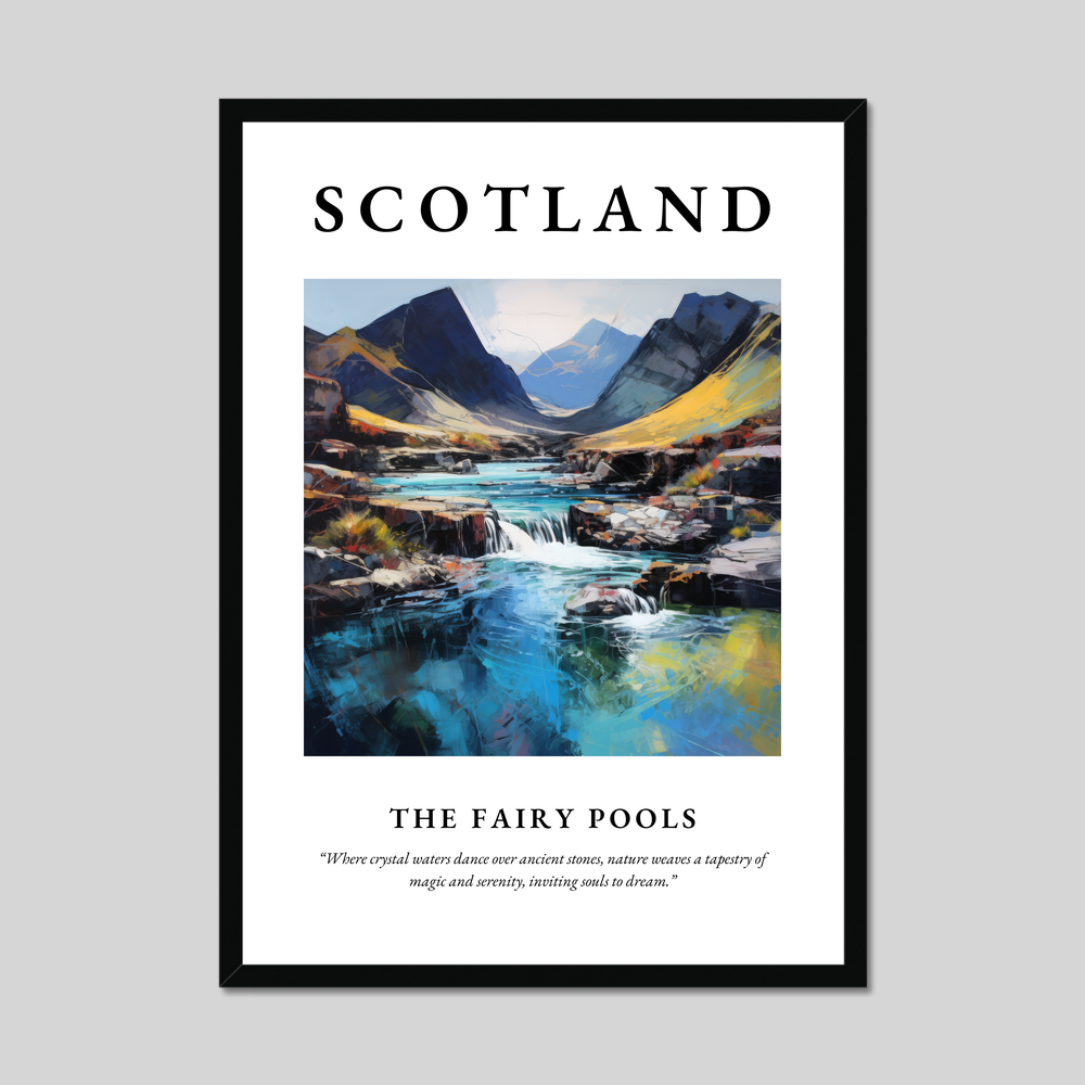 Poster of The Fairy Pools, Scotland.