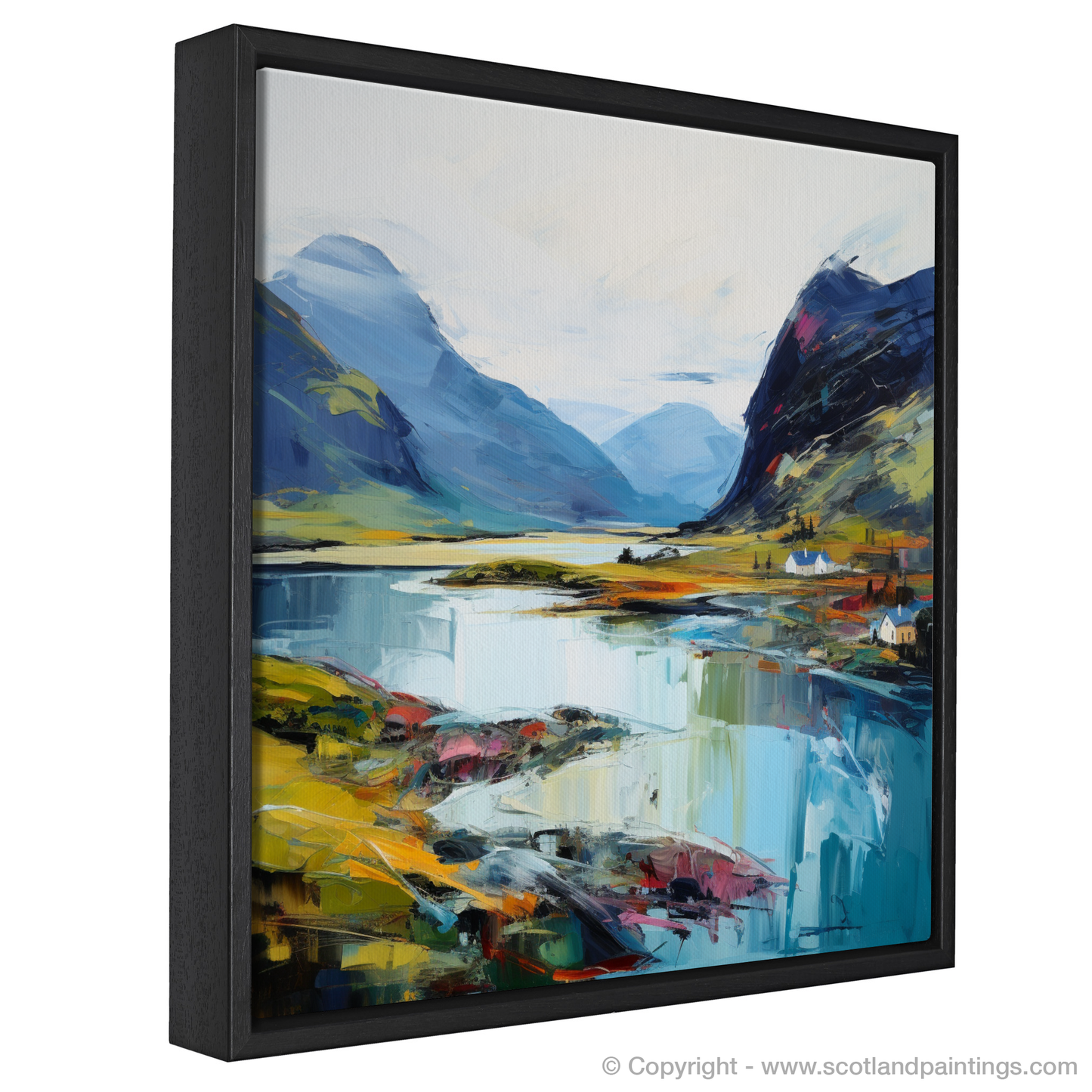 Painting and Art Print of Loch Glencoul, Sutherland entitled "Majestic Essence of Loch Glencoul".