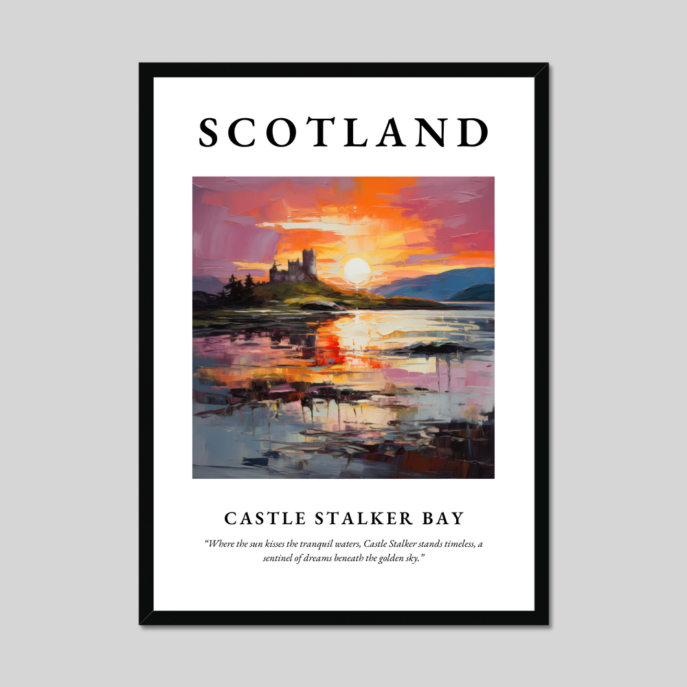 Poster of Castle Stalker Bay, Scotland.