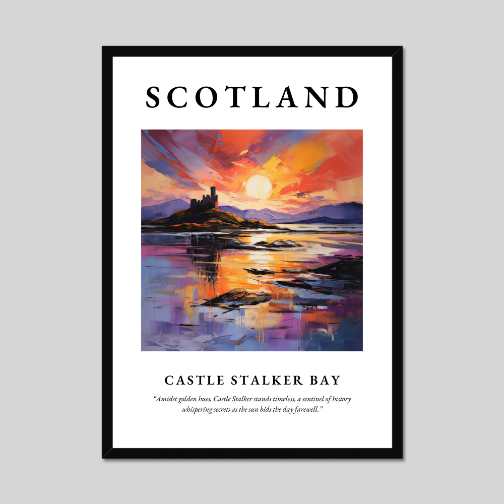 Poster of Castle Stalker Bay, Scotland.