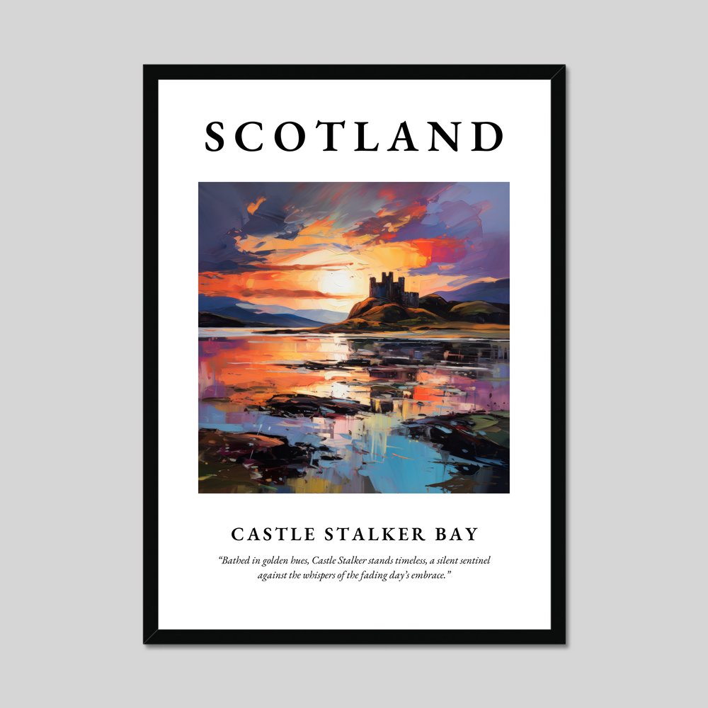 Poster of Castle Stalker Bay, Scotland.