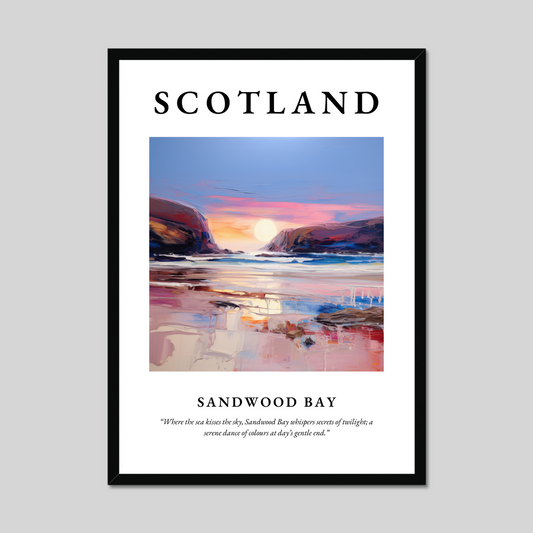 Poster of Sandwood Bay, Scotland.