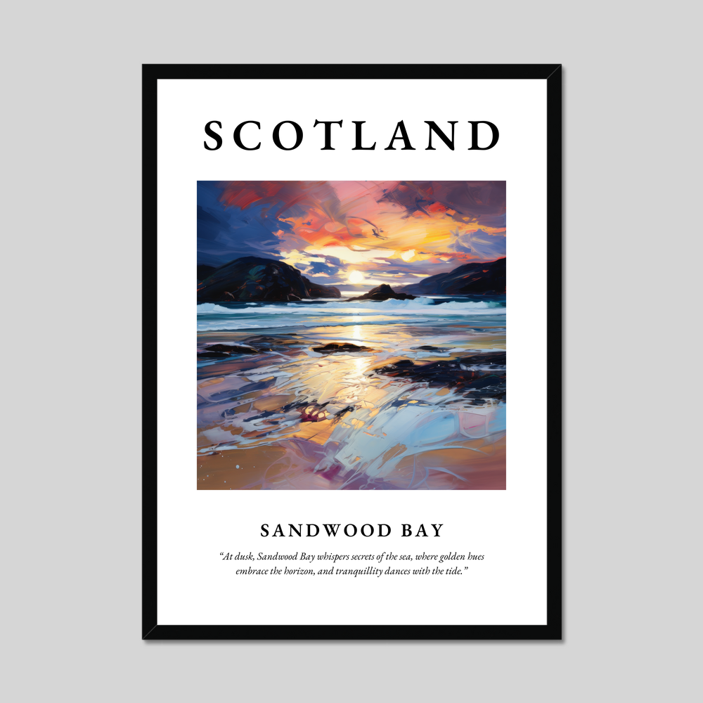 Poster of Sandwood Bay, Scotland.