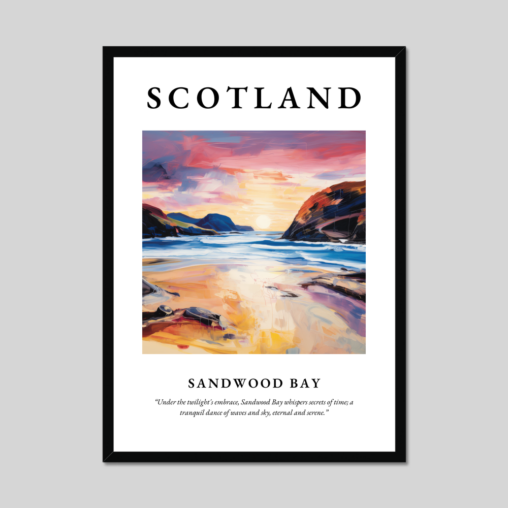 Poster of Sandwood Bay, Scotland.