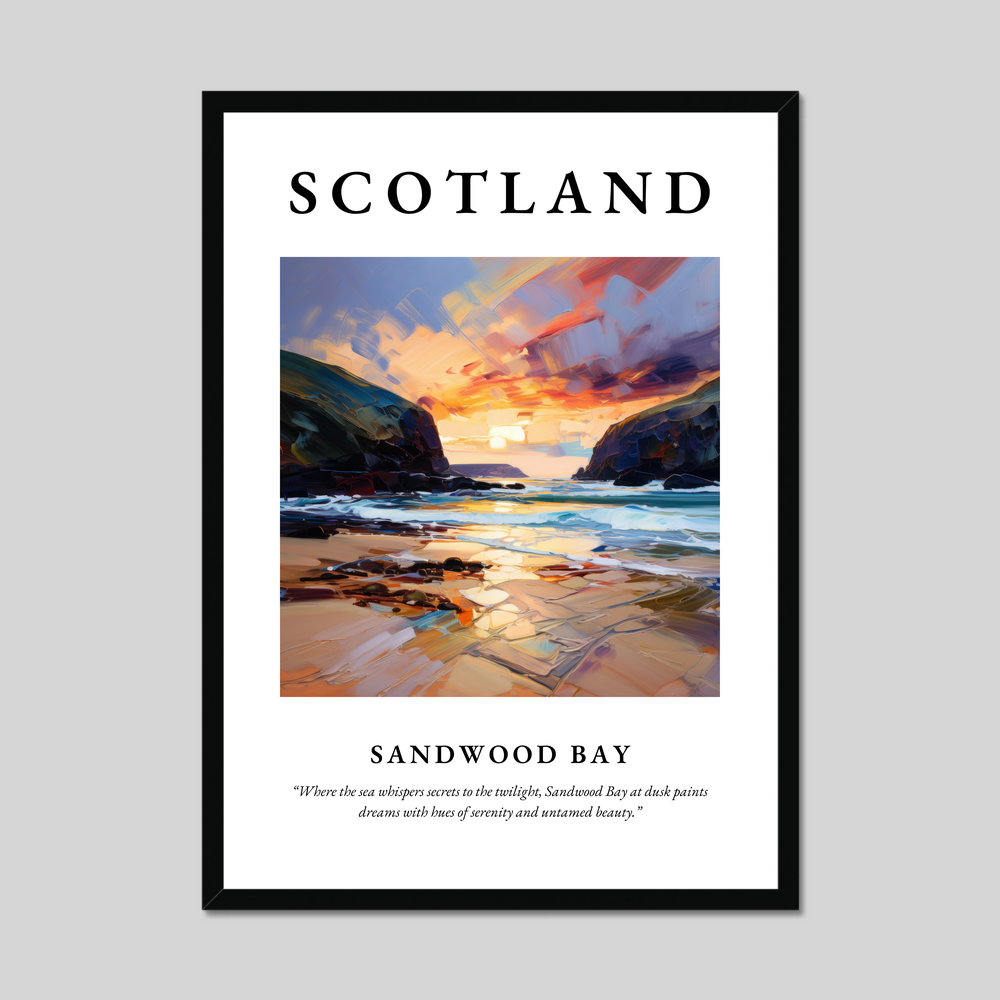 Poster of Sandwood Bay, Scotland.