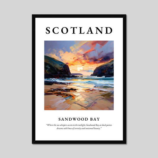 Poster of Sandwood Bay, Scotland.