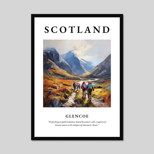 Poster of Glencoe, Scotland.