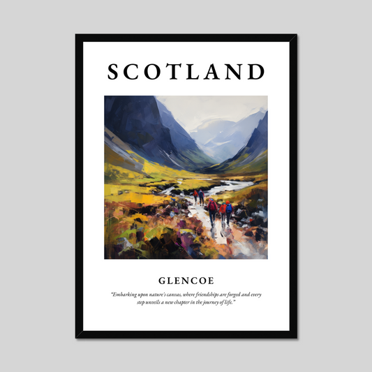 Poster of Glencoe, Scotland.