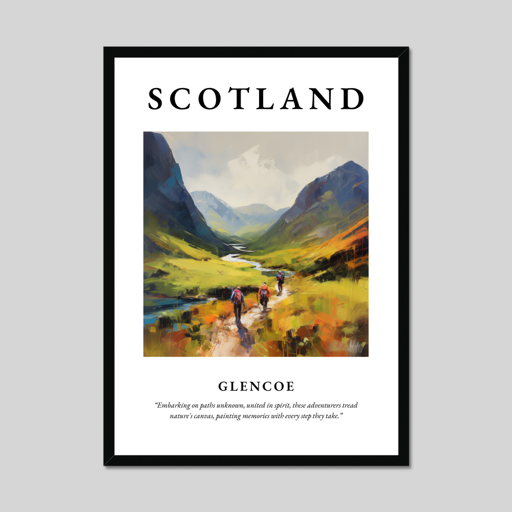 Poster of Glencoe, Scotland.