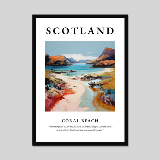 Poster of Coral Beach, Scotland.