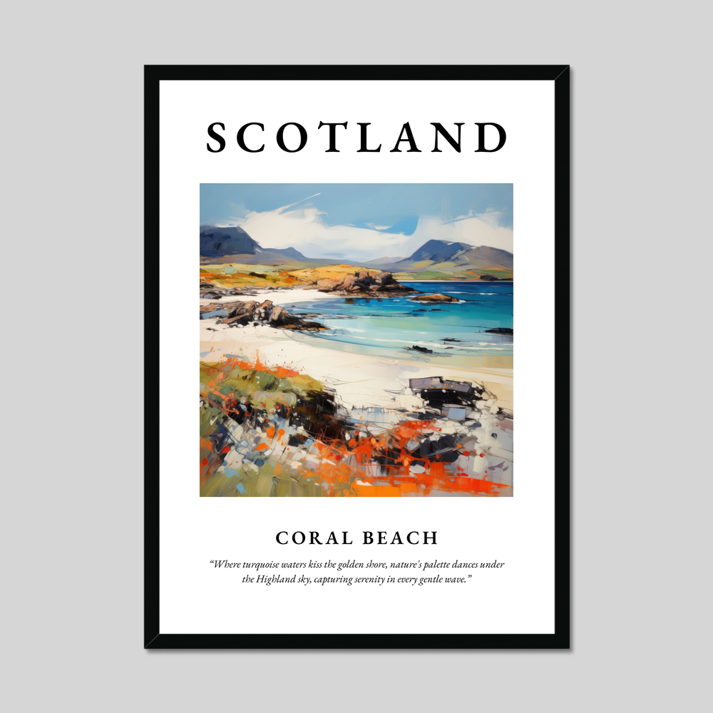 Poster of Coral Beach, Scotland.