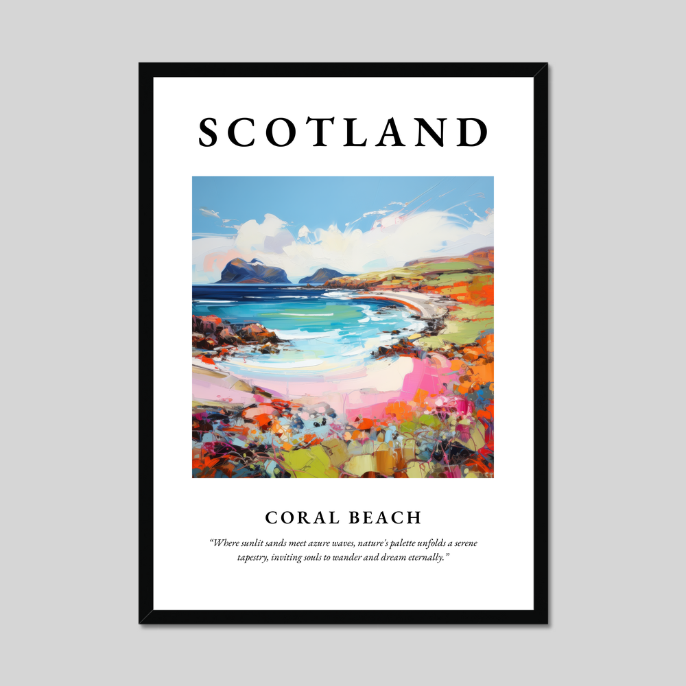 Poster of Coral Beach, Scotland.