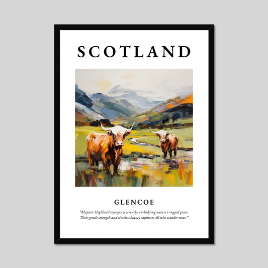 Poster of Glencoe, Scotland.