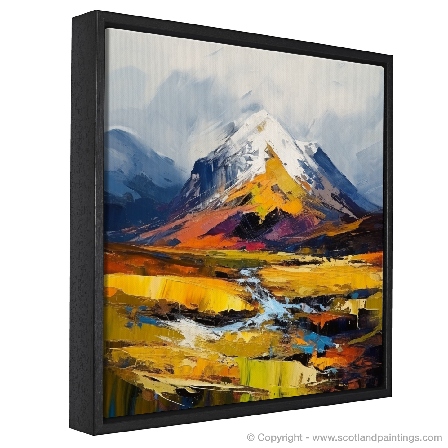 Painting and Art Print of Meall nan Tarmachan entitled "Highland Majesty: Meall nan Tarmachan Unleashed".