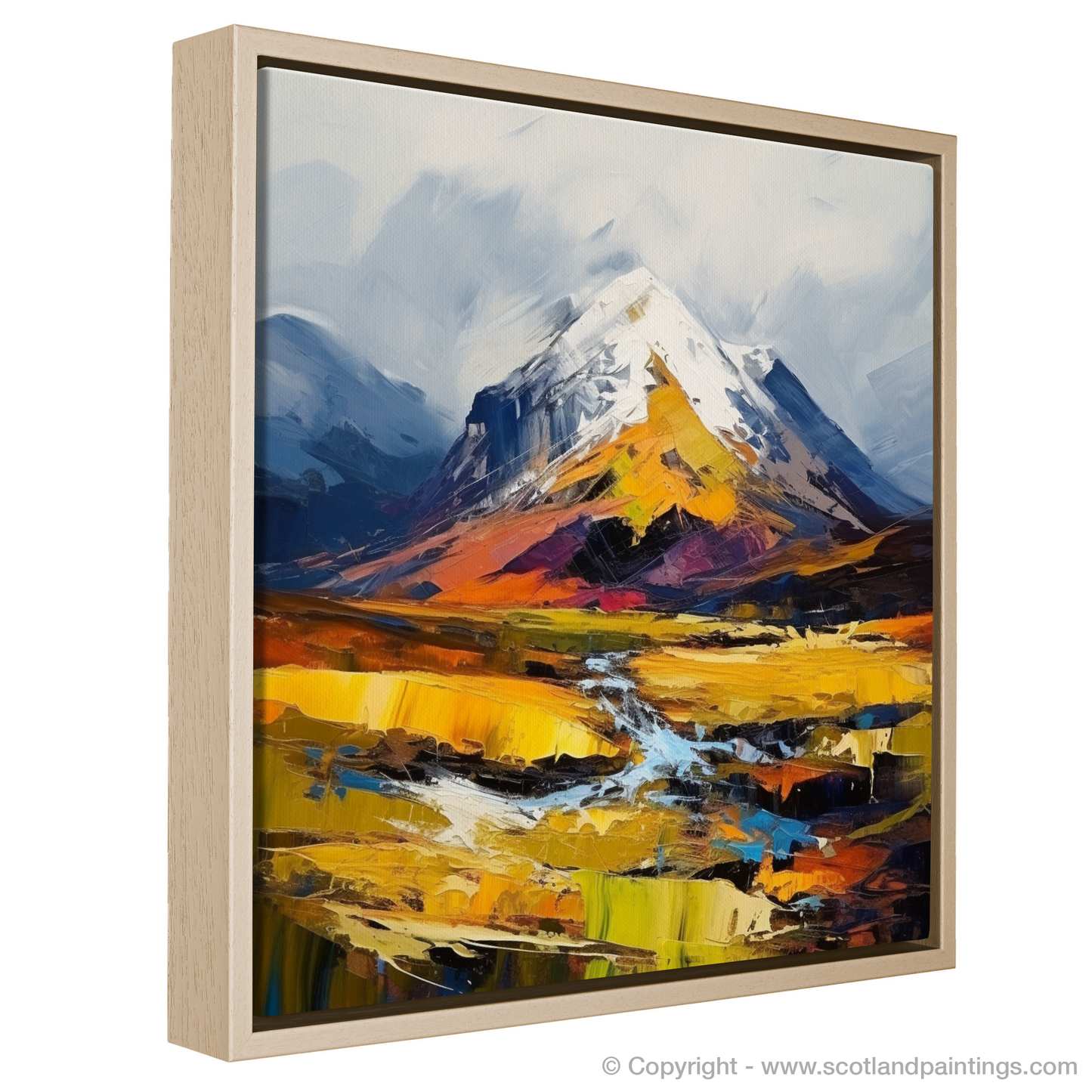 Painting and Art Print of Meall nan Tarmachan entitled "Highland Majesty: Meall nan Tarmachan Unleashed".