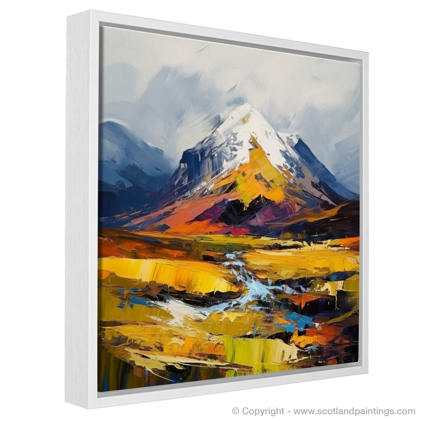 Painting and Art Print of Meall nan Tarmachan entitled "Highland Majesty: Meall nan Tarmachan Unleashed".