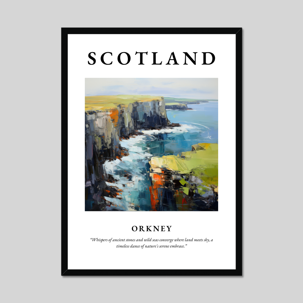 Poster of Orkney, Scotland.