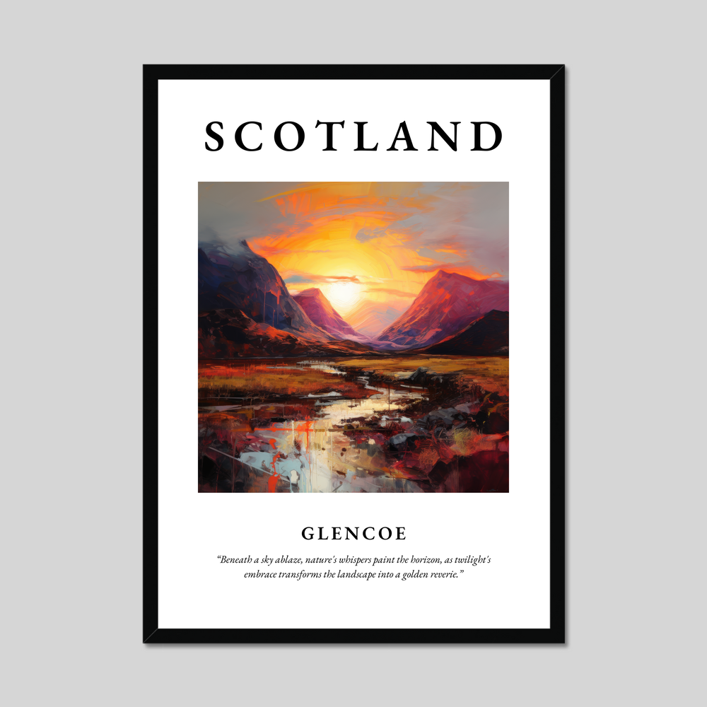 Poster of Glencoe, Scotland.