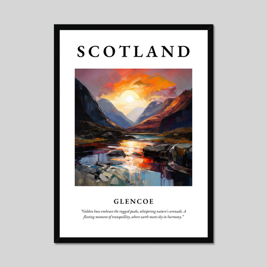 Poster of Glencoe, Scotland.