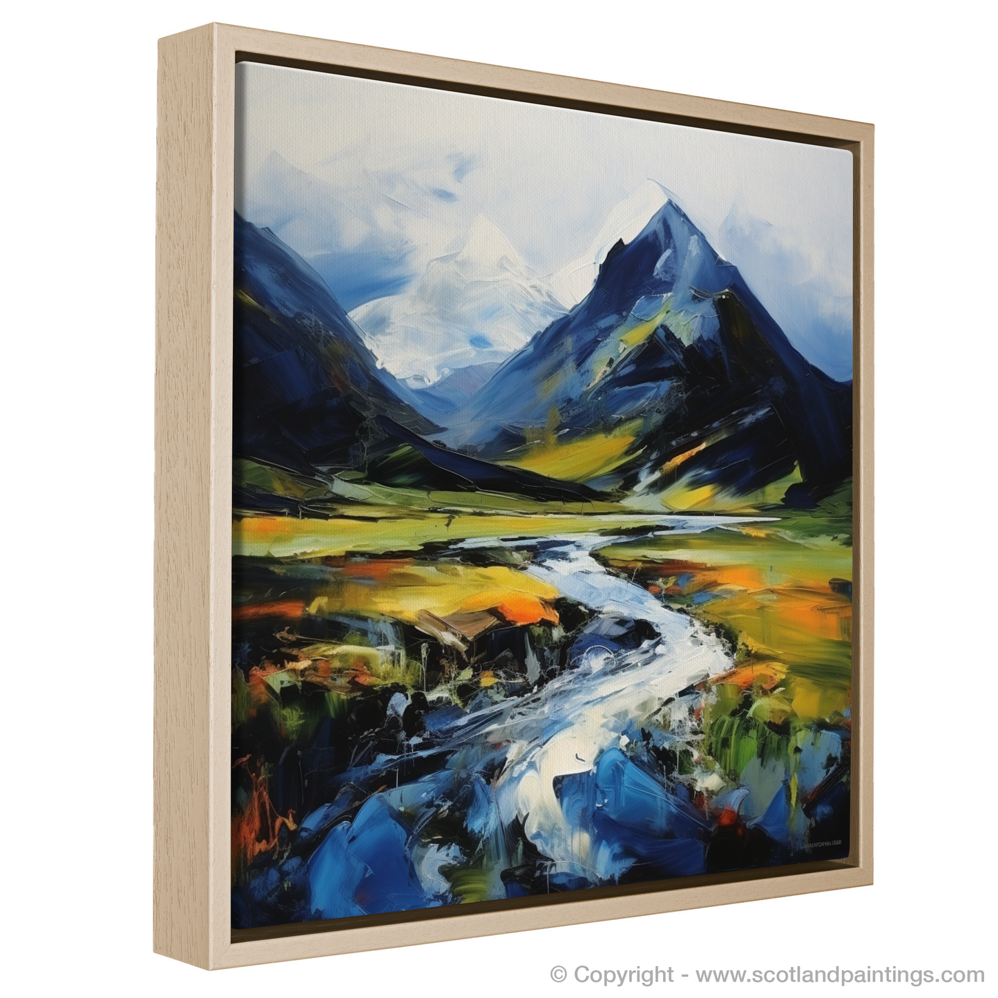 Painting and Art Print of Geal-chàrn (Drumochter) entitled "Highland Majesty: The Essence of Geal-chàrn".