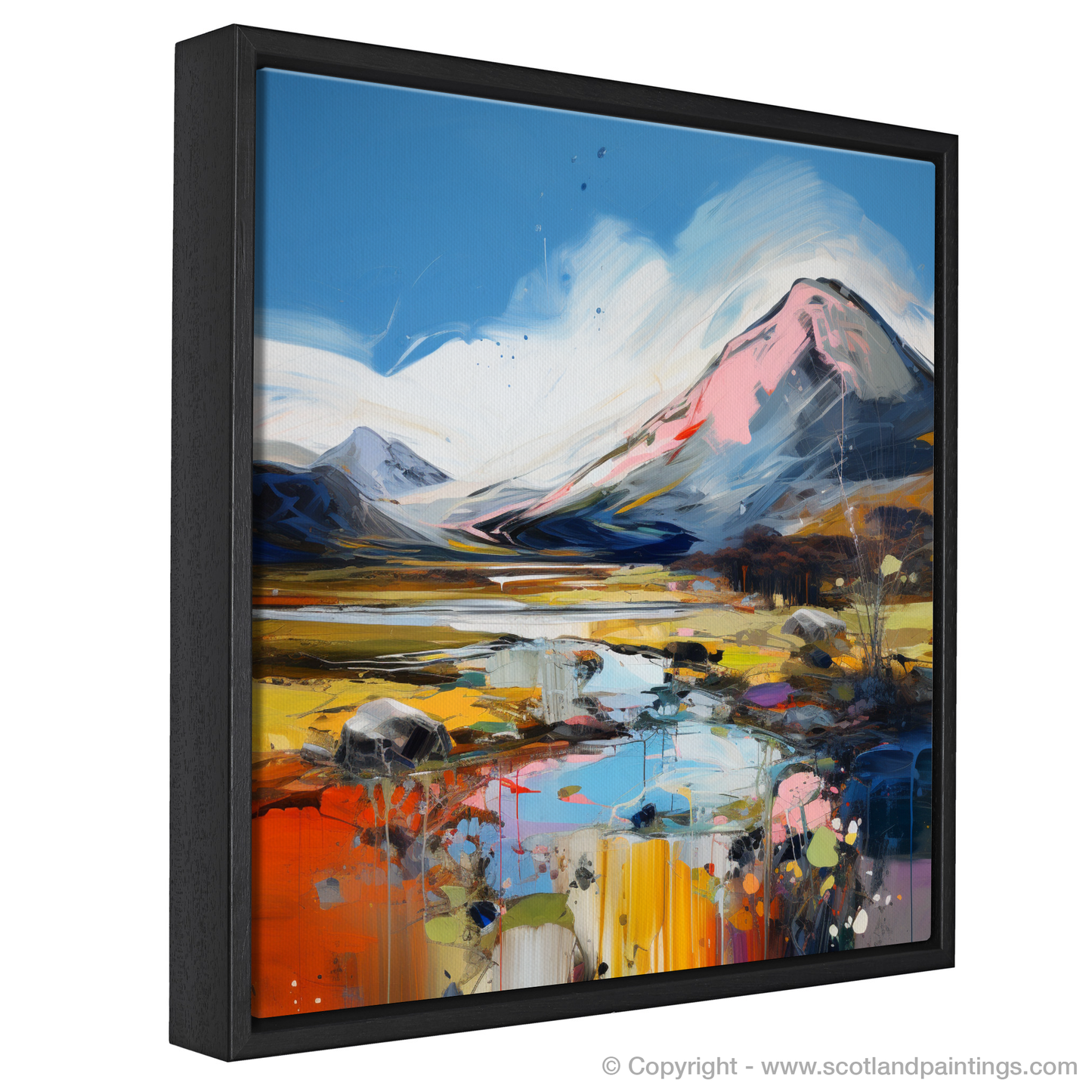 Painting and Art Print of Geal-chàrn (Drumochter) entitled "Highland Reverie: The Spirit of Geal-chàrn".