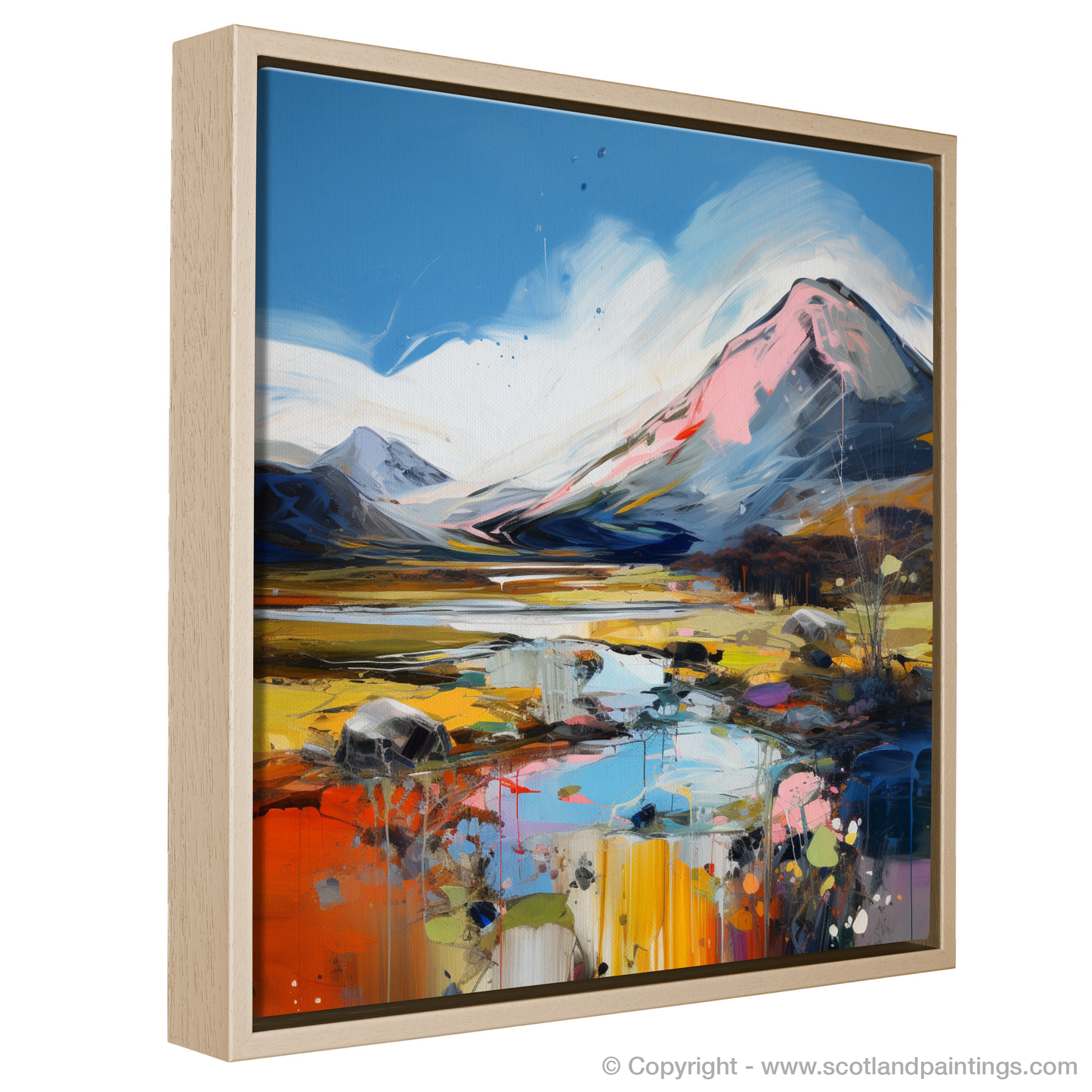 Painting and Art Print of Geal-chàrn (Drumochter) entitled "Highland Reverie: The Spirit of Geal-chàrn".