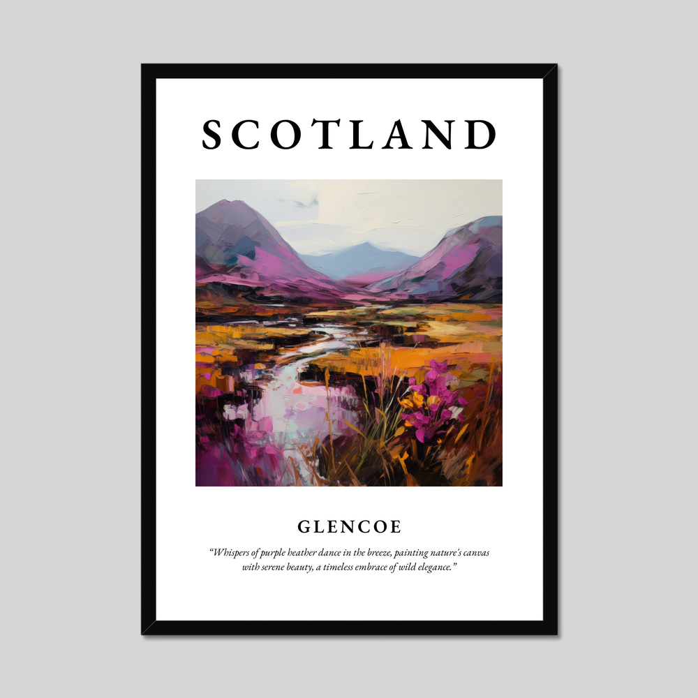 Poster of Glencoe, Scotland.