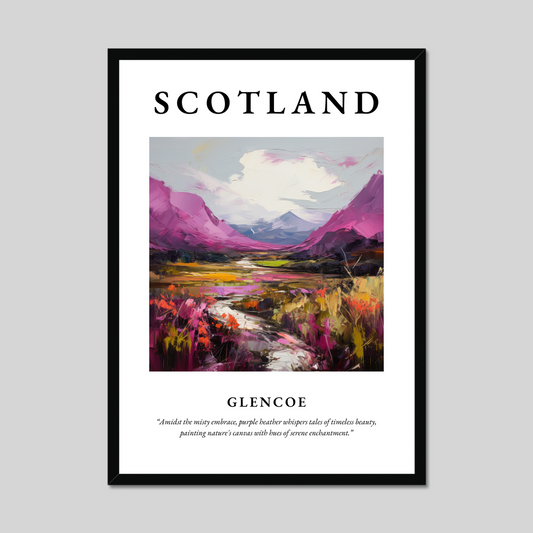 Poster of Glencoe, Scotland.