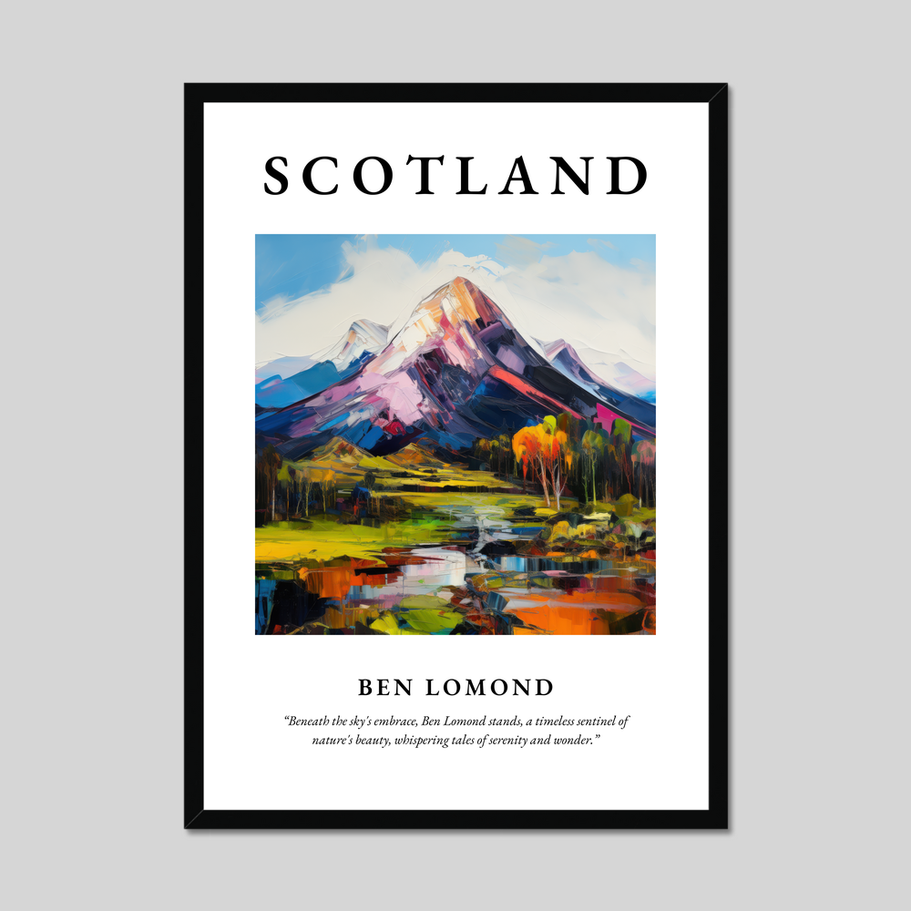 Poster of Ben Lomond, Scotland.