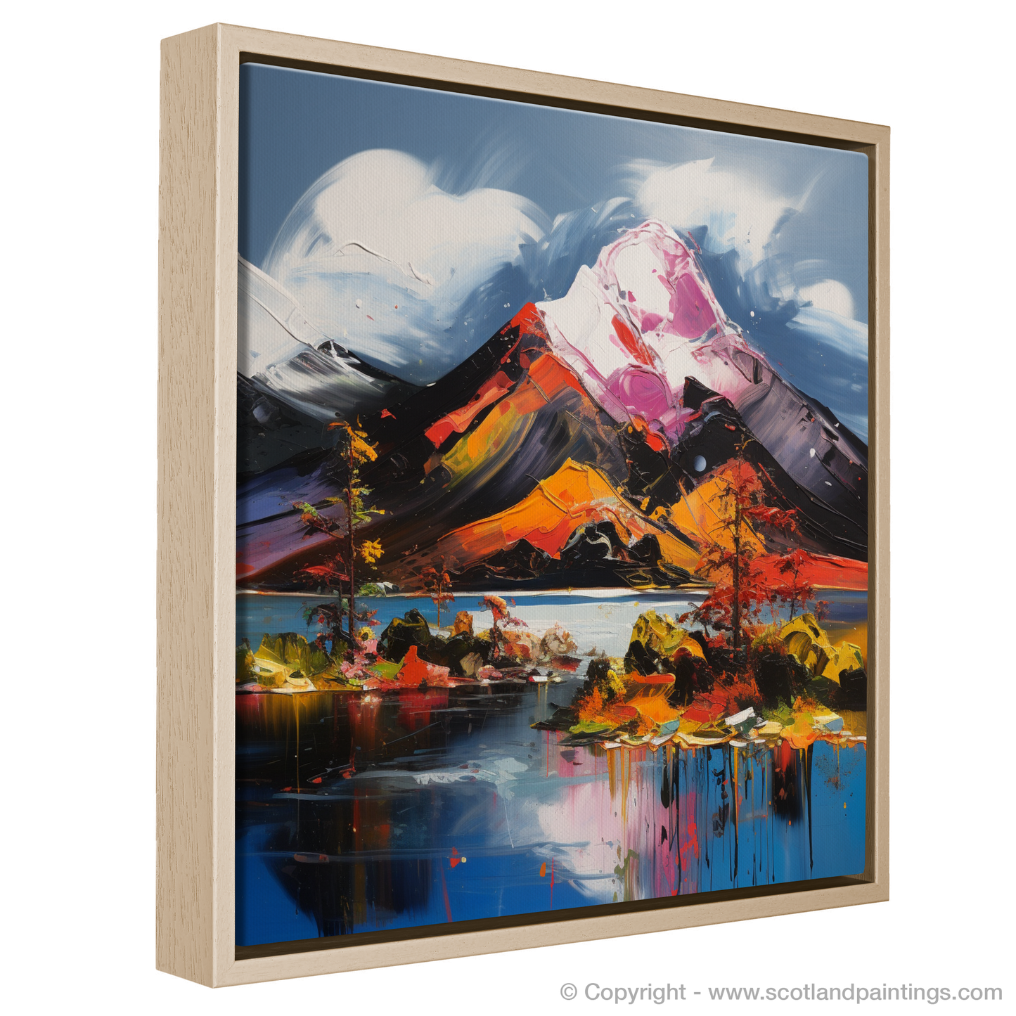 Painting and Art Print of Ben Lomond entitled "Ben Lomond in Expressionist Verve".